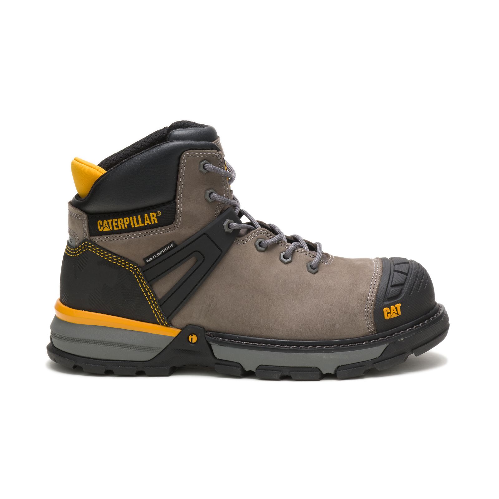 Caterpillar Men's Excavator Superlite Waterproof Nano Toe Csa Work Boots Brown/Black CAT-46195